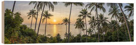 Tableau en bois Koh Samui panorama at sunset - Jan Christopher Becke