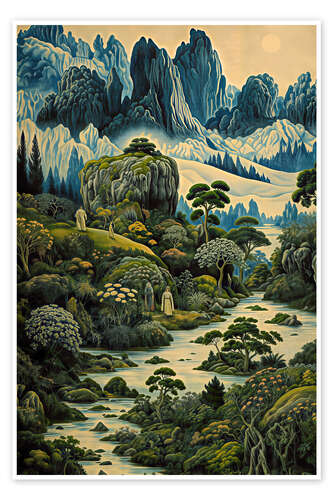Poster Blue Mountains