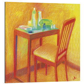 Tableau en aluminium Orange Room in Mexico City - Charles Harker