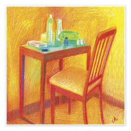 Wandbild Orange Room in Mexiko-Stadt - Charles Harker