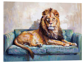 Acrylglas print Lion's Day Off - Leon Devenice