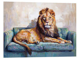 Tableau en PVC Lion's Day Off - Leon Devenice