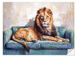 Wandsticker Freier Tag für Löwen - Leon Devenice