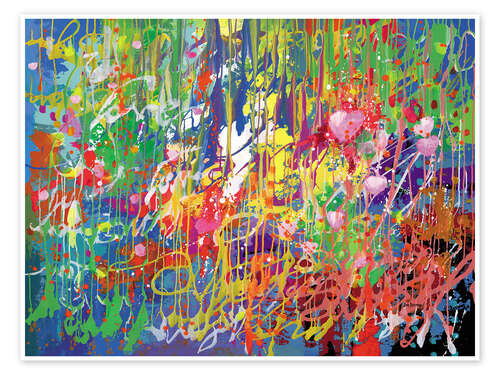 Poster Melting Hues of Summer