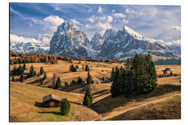 Alubild Herbst in den Dolomiten - Achim Thomae