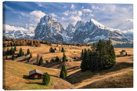 Lienzo Autumn in the Dolomites - Achim Thomae