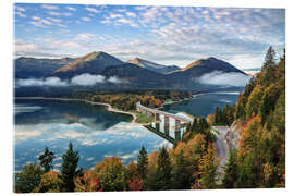 Tableau en verre acrylique Autumn in the Bavarian Alps - Achim Thomae