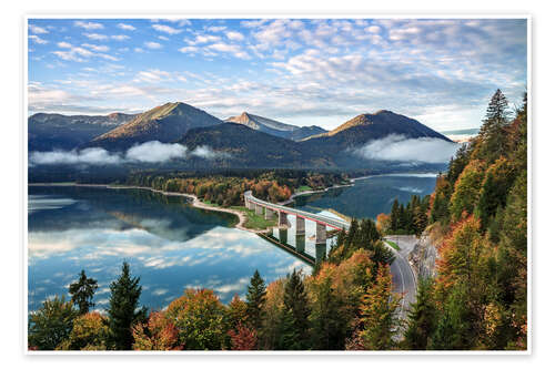 Plakat Autumn in the Bavarian Alps