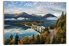 Tableau en bois Autumn in the Bavarian Alps - Achim Thomae