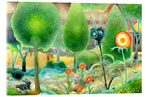 Stampa su vetro acrilico Super green garden