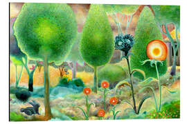 Quadro em alumínio Super green garden - Josh Byer