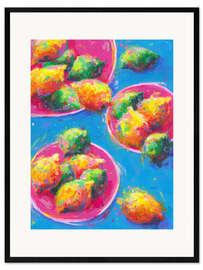 Gerahmter Kunstdruck Zitronen und Limetten