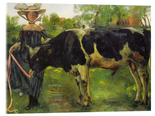Quadro em acrílico Girl with Bull, 1902