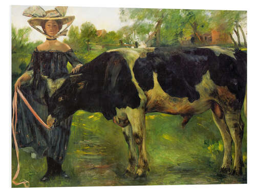 Foam board print Girl with Bull, 1902