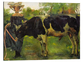 Magnettafel Mädchen mit Stier, 1902 - Lovis Corinth
