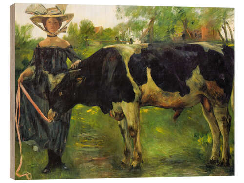 Puutaulu Girl with Bull, 1902