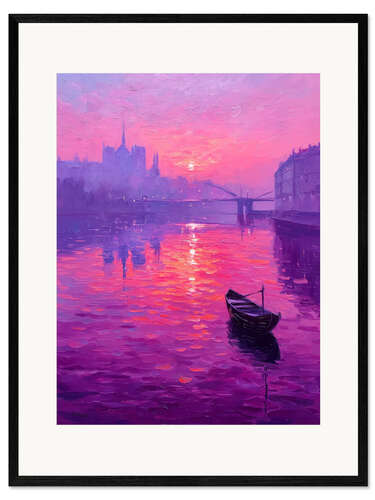 Stampa artistica con cornice Purple magic