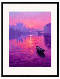 Stampa artistica con cornice Purple magic