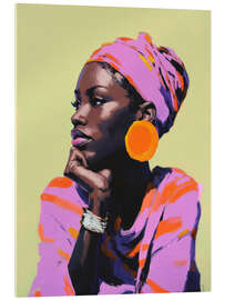Tableau en verre acrylique African Beauty - DejaReve
