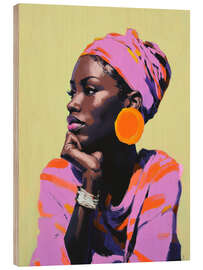Cuadro de madera African Beauty - DejaReve