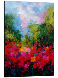 Alubild Lebendiges Mohnfeld - DejaReve