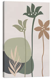 Canvas print Minimalist Floral Print in Earth Tones