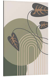 Quadro em alumínio Modern Leaf and Arch - Dani Jay Designs