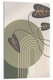 Cuadro de plexi-alu Modern Leaf and Arch - Dani Jay Designs