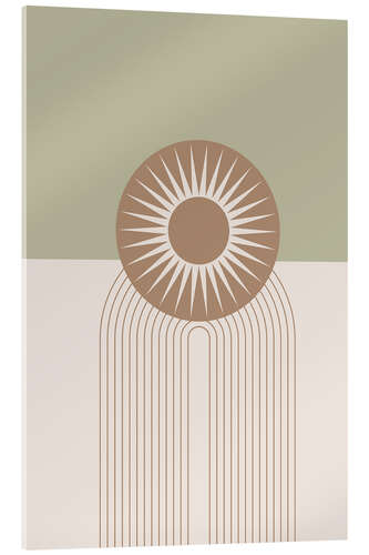 Quadro em acrílico Boho Sunburst