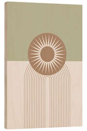 Wood print Boho Sunburst - Dani Jay Designs