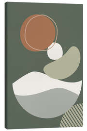 Canvas print Modern Abstract Nature Shapes - Dani Jay Designs