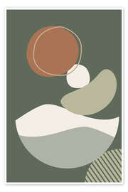 Tableau Modern Abstract Nature Shapes - Dani Jay Designs