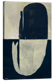 Canvas print Whale swims in indigo ocean - Marco Marella
