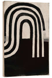 Quadro de madeira Milky way line art