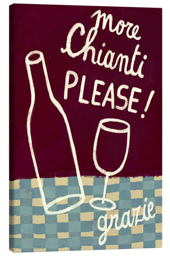 Tableau sur toile More chianti please!