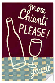 Sticker mural More chianti please! - Marco Marella