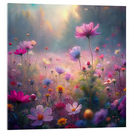 Quadro em acrílico Purple meadow - nobelart