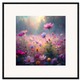 Stampa artistica con cornice Purple meadow