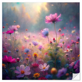 Wall sticker Purple meadow