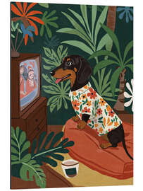 Magnettafel Tropischer Dackel