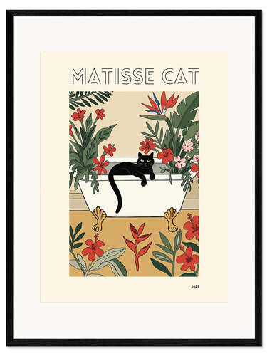 Impression artistique encadrée Matisse Cat