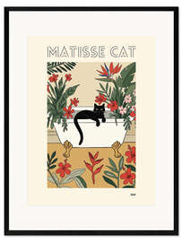 Impression artistique encadrée Matisse Cat - Felipe Hora