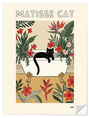Vinilo para la pared Matisse Cat
