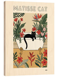 Wood print Matisse Cat - Felipe Hora