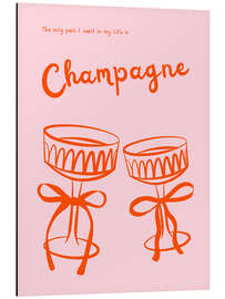 Cuadro de aluminio Champagne is the only pain - Ohkimiko