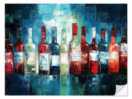 Sticker mural Bottles at the bar - DejaReve