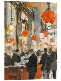 Cuadro de metacrilato Rush Hour at the Café - DejaReve