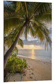 Quadro em alumínio Sunset on the beach, Koh Samui, Thailand - Jan Christopher Becke