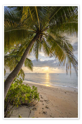 Poster Sonnenuntergang am Strand, Koh Samui, Thailand