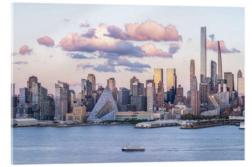 Acrylic print Manhattan Midtown Skyline along the Hudson River